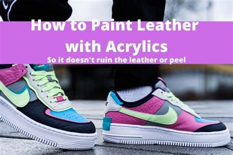 sealing leather shoes with acrylic paint